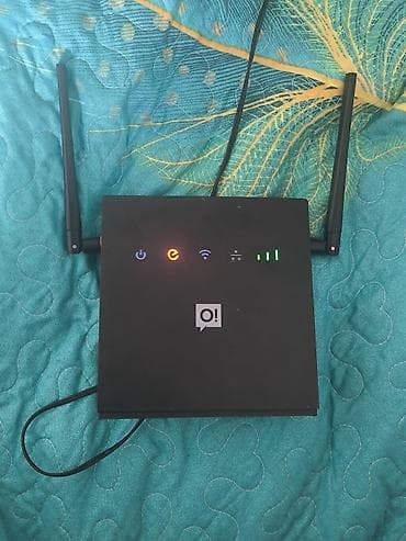 4G/3G Wi‑Fi роутер с двумя антеннами от мобильной сети О . работает
