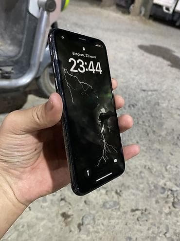 телефон iphone x: IPhone X, Б/у, 64 ГБ, Space Gray, 100 % — 3