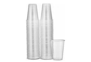 забыл: Прозрачные одноразовые пластиковые стаканы. - Материал: прочный — 1