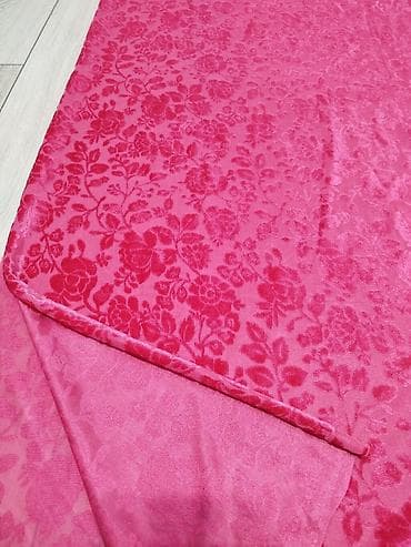 Другая женская одежда: Комплект отрезов велюрового трикотажа с тиснёным флористическим — 3