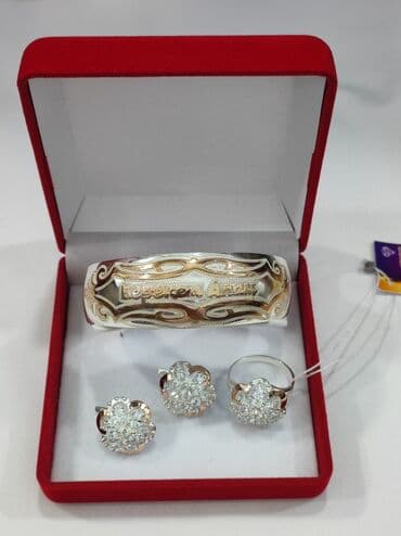свадебные платья от производителя: Набор украшений, Проба 925, Женские, Новый — 2