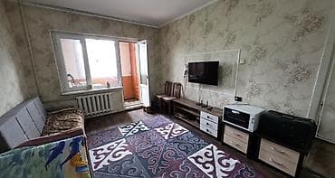Продажа квартир: 1 комната, 35 м², 105 серия, Аламедин-1 мкр 105 серия, 8 этаж, Косметический ремонт — 2