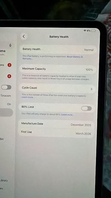 Планшеты: Apple iPad Pro 11″ (M5), Wi‑Fi, 256 ГБ, серебристый iPad заряжался — 5
