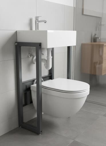 сантехник унитаз: Унитаз Подвесной(Инсталляция), Новый, Материал: Металл — 1