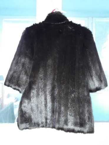 шуба кроликовая: МЕХОВОЙ ЖИЛЕТ НОВЫЙ рукав 3/4, искусственная норка, очень легкий — 3