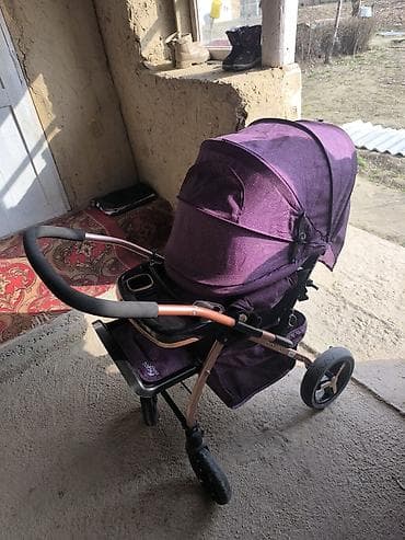 байки детские: Коляска, Другой бренд, цвет - Фиолетовый, Б/у, Самовывоз — 3