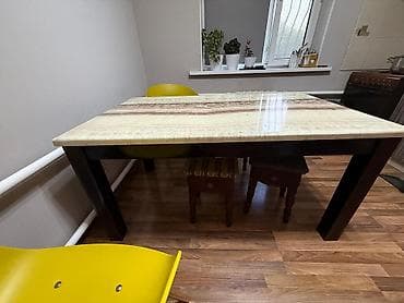 study table: Кухонный стол, Прямоугольный, Нераскладной — 4