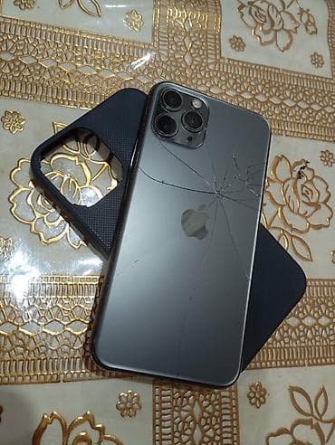 IPhone 11 Pro, Б/у, 64 ГБ, Черный, Чехол