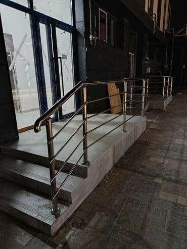 точная сварка: Готовые перила, Материал: Нержавеющая сталь, Для лестницы, Новый — 9