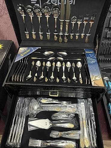 zepter набор ножей цена: Набор столовых приборов Zepter в подарочном чемодане с кодовыми — 6