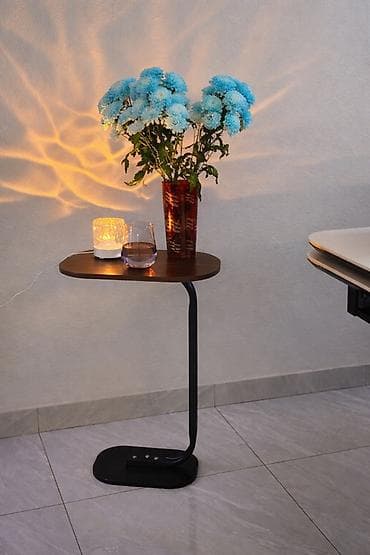 Шкафтар: Приставной столик с С-образной опорой - Столешница: скруглённые углы — 2