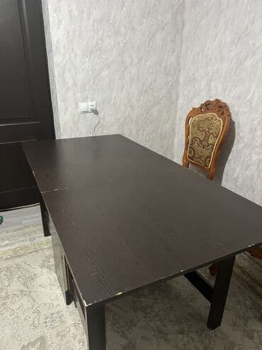 стол раздвижной конструкции: Стол трансформер Для кухни, Стол-книжка, цвет - Коричневый — 3