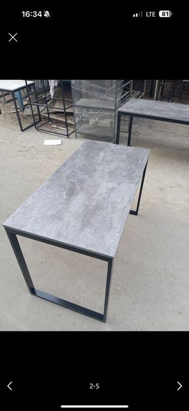 стол для офис: Офисный стол, Нерегулируемый, цвет - Черный, Прямоугольный — 10