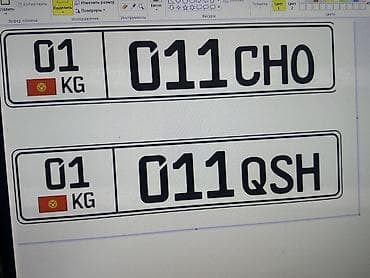 Особенный государственный регистрационный номер КР: 01KG011QSH Цена