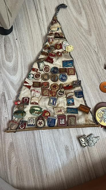 вымпела: Коллекция советских значков и круглых пинов - Набор разноплановых — 6