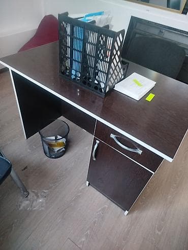 Офис столдору: Кеңсе эмереги комплекти, Колдонулган, Шкаф, ДСП, Өзү алып кетүү, Акылуу жеткирүү, түсү - Ак — 3