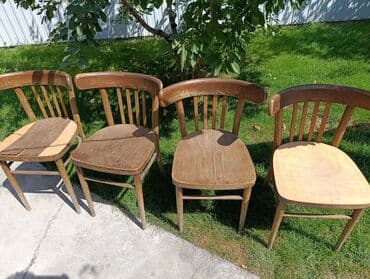 выкуп старой мебели: Венский стул, Б/у, Дерево, цвет - Коричневый — 4