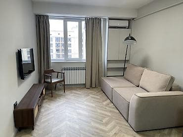 osh flat: 2 комнаты, 53 м², Ак-Кеме (старый аэропорт) Элитка, 10 этаж, Дизайнерский ремонт — 2