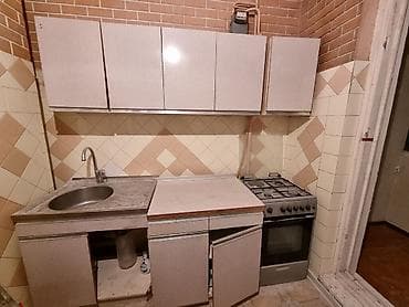 Окна и комплектующие: Кухонный гарнитур, Б/у, цвет - Серый, ДСП, Самовывоз — 1