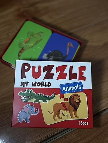 пазлы детские: Развивающий набор «Puzzle My World – Animals», 16 pcs. - Тематика — 2
