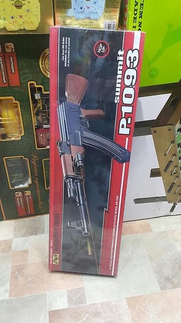 пистолет игрушечный: Деский металический Автомат АК-47 пульки пластик — 3