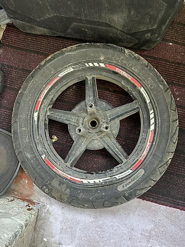 трёхколёсные мопеды: Колеса в сборе R <13, Лето, Б/у, 1 шт, Литые — 1