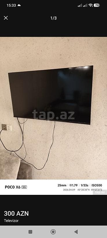 Техника жана электроника: Телевизор Zammer, диагональ примерно 40–43". Плоская панель, тонкие — 5