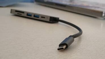 мак: Переходник type-c хаб в компактном корпусе из алюминиевого сплава. — — 2