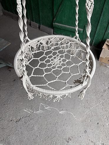 вешалка для одежды цена: Подвесное кресло, цвет - Белый — 6