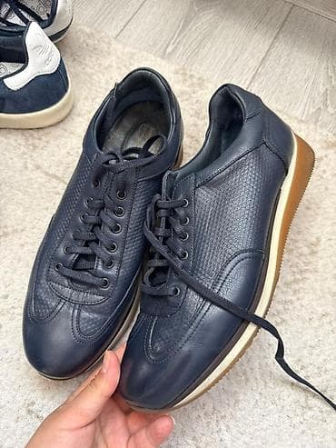 кроссовки мужские кожаные: Мужские кожаные кеды/кроссовки в классическом стиле - Цвет — 2