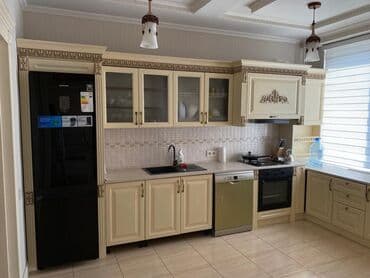 долгосрочная аренда квартира бишкек ош базар: 4 комнаты, Агентство недвижимости, Без подселения, С мебелью полностью — 1