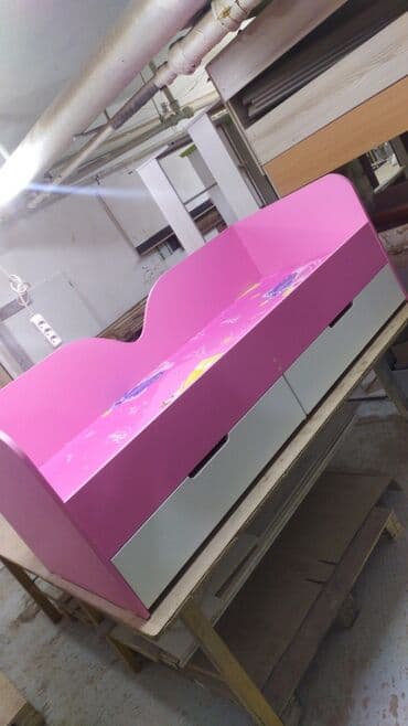 двухъярусные кровати для взрослых в бишкеке: Детская кровать в синем цвете для мальчиков и в розовом цвете для — 6