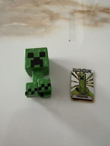 мерч: Коллекционная мини-фигурка Minecraft — Крипер + карточка персонажа. - — 2