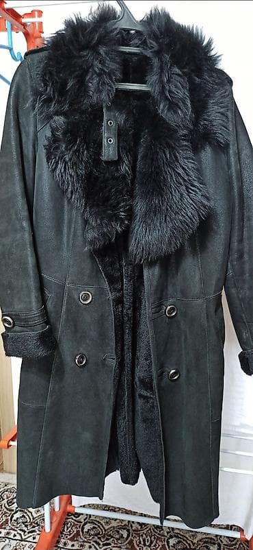 замшевый плащ: Дубленка, Классическая модель, По колено, M — 2