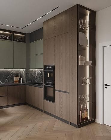 Мебельные гарнитуры: Кухня от 18 000 сом/м² | 3D проект бесплатно Премиальная мебель от — 1