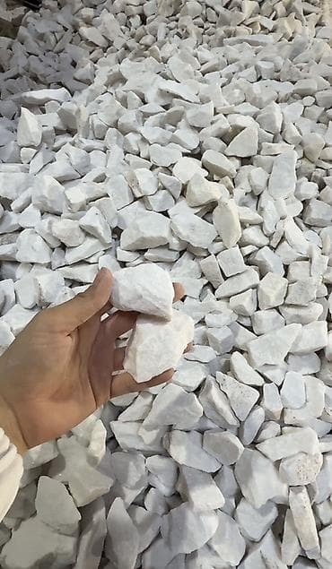 Мраморная крошка, Белый, Декоративная, В мешках