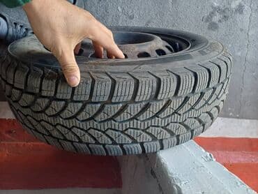 купить зимнюю резину бишкек: Колеса в сборе R 15, Зима, Б/у, Комплект, Легковые, Железные — 2