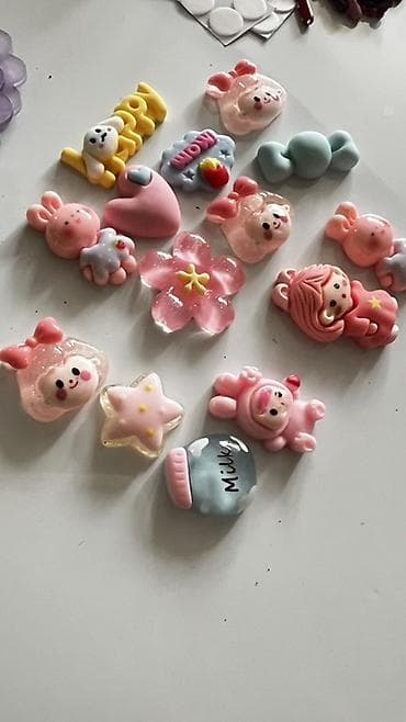 Набор для DIY-брелоков/подвесок с милыми фигурками Состав: - — 3