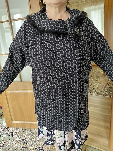 Жеке буюмдар: Пальтолор, Пончо, Күз-жаз, Кыска модель, 2XL — 1
