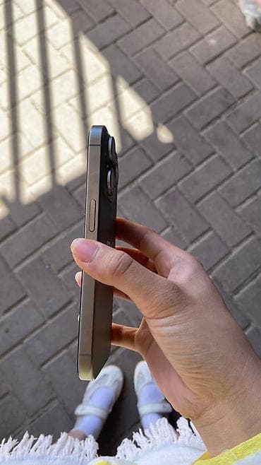 Мобильные телефоны и аксессуары: IPhone 15 Pro, Б/у, 256 ГБ, Natural Titanium, Чехол, 81 % — 3