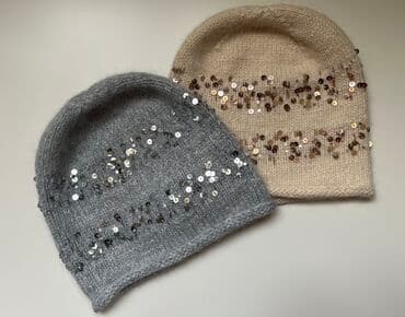 брендовые вещи оригинал: Шапки из пуха норки с пайетками, на ОГ-54-56 — 1