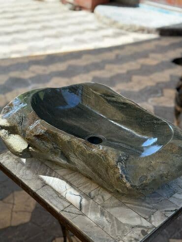 аквариум круглый: Раковина для ванной, Круглая форма, Материал: Камень, Размер: 6 x 4 см — 14