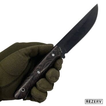 прибор ночного видения для охоты бу: Нож "Вожак У" охотничий, сталь У8, клинок цельный, ножны кожа — 22