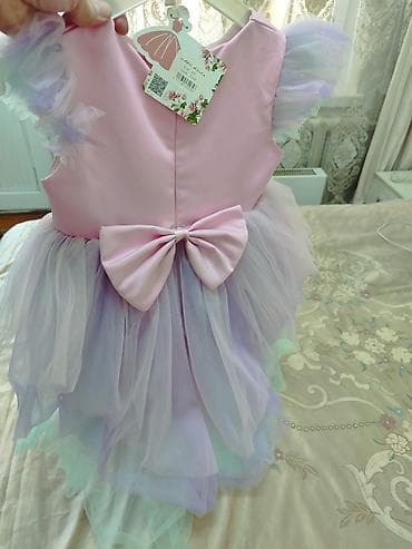 детские платья на выпускной: Детское платье, цвет - Розовый, Б/у — 2
