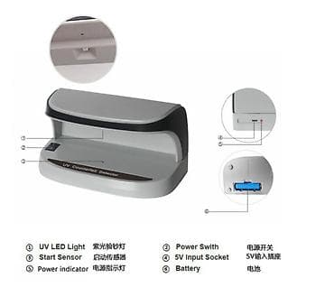 uv printer: УФ‑детектор валют AL‑09 Компактный настольный прибор для — 3