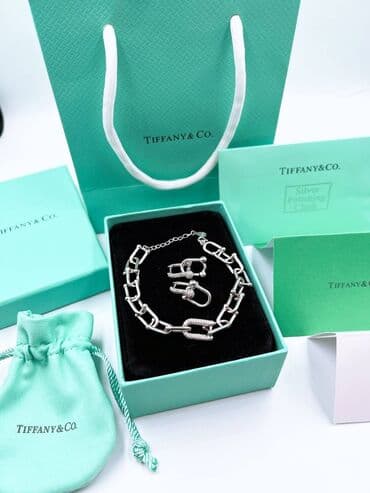 набор пандора: Комплект Тиффани, серьги и браслет, СЕРЕБРО 925 — 2