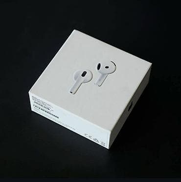 Аудиотехника: Зымсыз ичине салынуучу кулакчындар, Apple, AirPods 4, Жаңы — 4