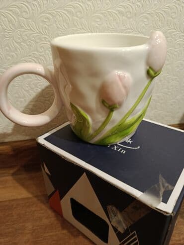 посуды оптом: Отличный подарок, кружка с блюдцем, стоимость 550 сом — 4
