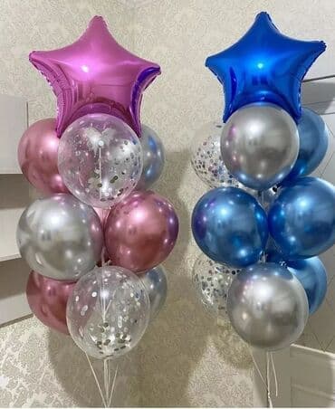 купить гелевый балон для шаров: Геливые шары Шарики на заказ Выписка из роддома День рождения Юбилей — 7