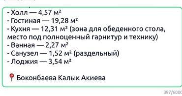 квартира хрущевка: 1 комната, 43 м², 2 этаж, Готовая ПСО (под самоотделку) — 5